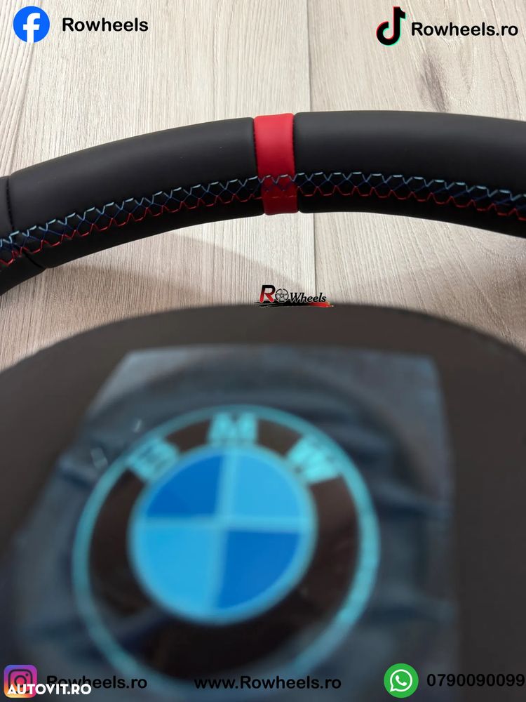 Volan BMW Model CS Carbon BMW G01 G05 G06 G11 G20 G30 G60 X1 X2 X3 X4 X5 X6 X7 Volan bmw seria5 seria8 seria7 Piele nappa Cusaturi M - 6