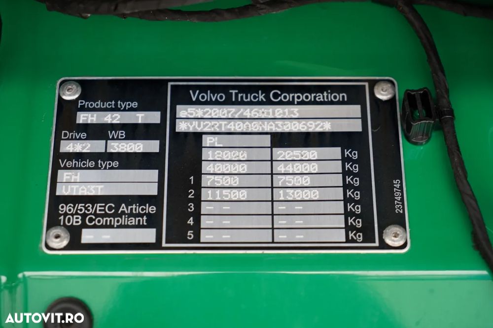 Volvo FH 500 / I-SAVE / SISTEM HIDRAULIC / RETARDER / I-PARK COOL / 399.000 KM / I-SHFIT / TV / MODEL NOU - 39