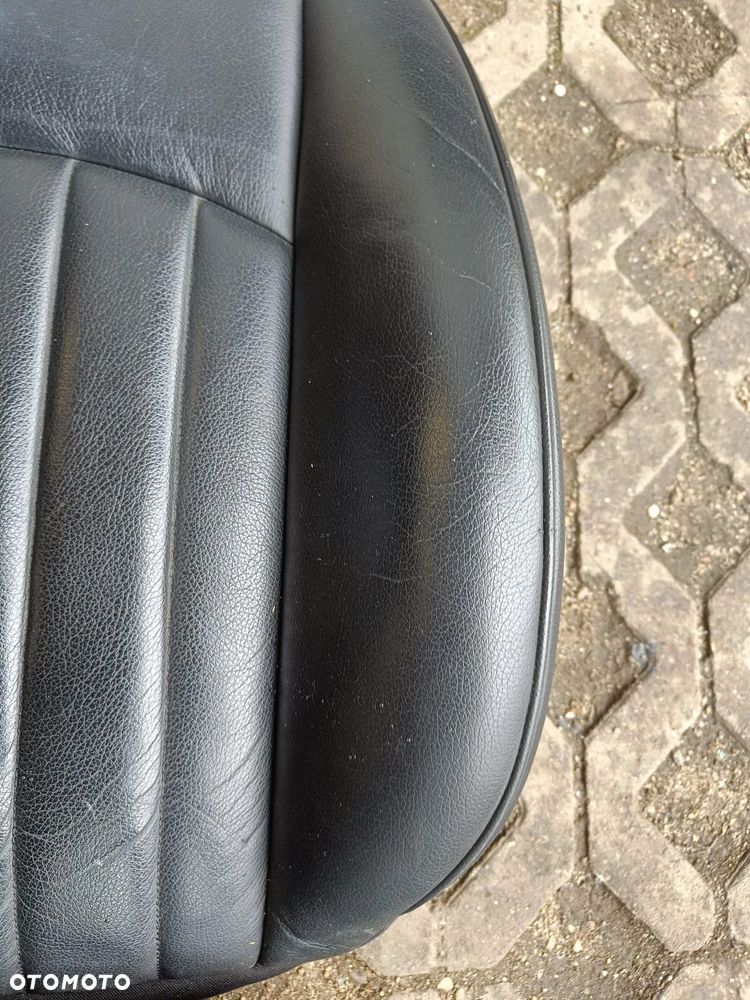 MERCEDES W219 CLS FOTEL PRAWY PASAŻERA CZARNY SKÓRA - 12