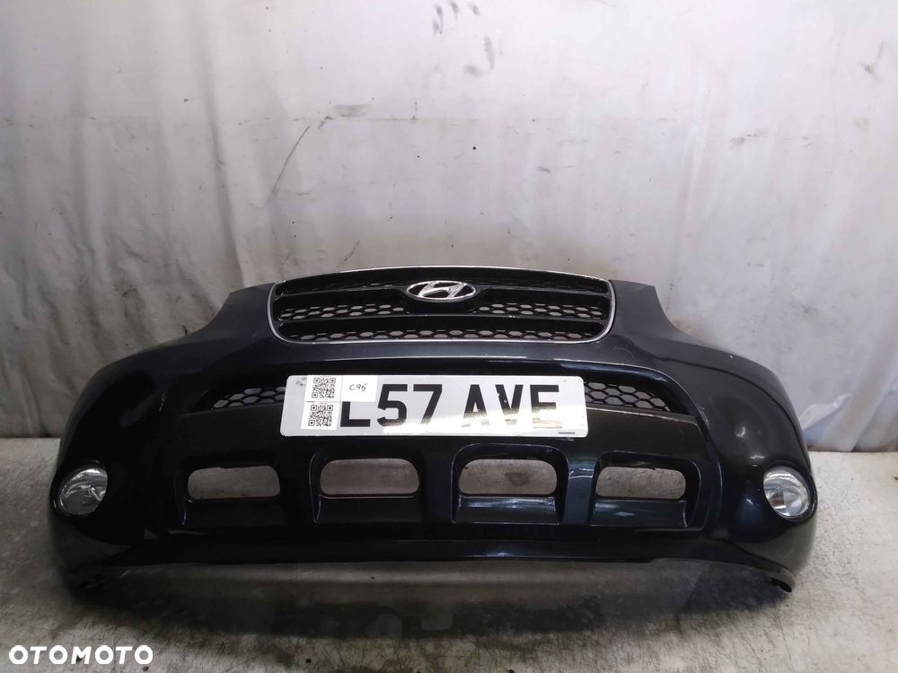 ^ ZDERZAK PRZÓD PRZEDNI HYUNDAI SANTA FE II 2 SZARY GRAFITOWY HALOGENY