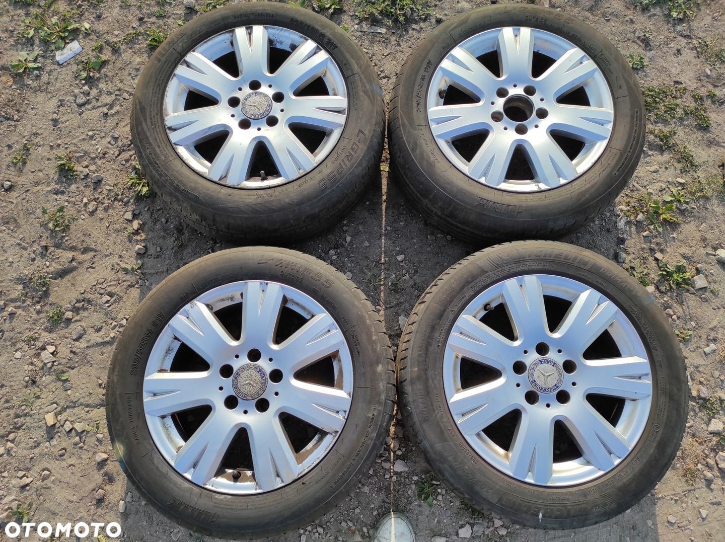 MERCEDES A2044012602 FELGI ALUMINIOWE KOŁA OPONY 205/55 R16 7jx16 ET43 - 1