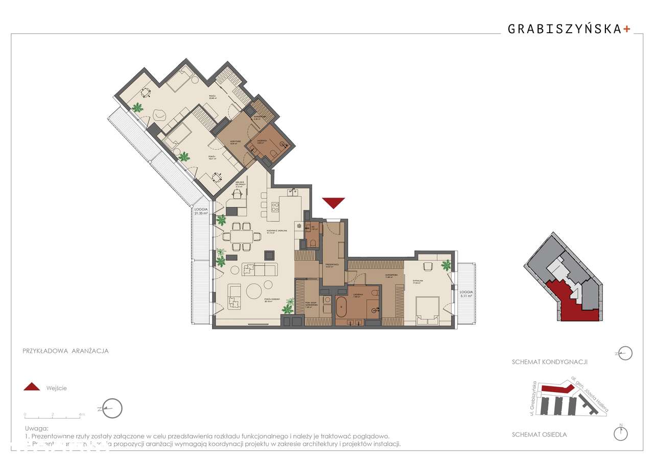 3-pokojowe 179 m² (B.9.M.03) | Grabiszyńska + | Krzyki