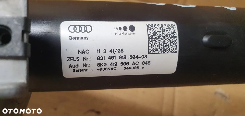 Kolumna kierownicza blokada Audi A4 B8 8K0905852D 8K0419506AC - 7