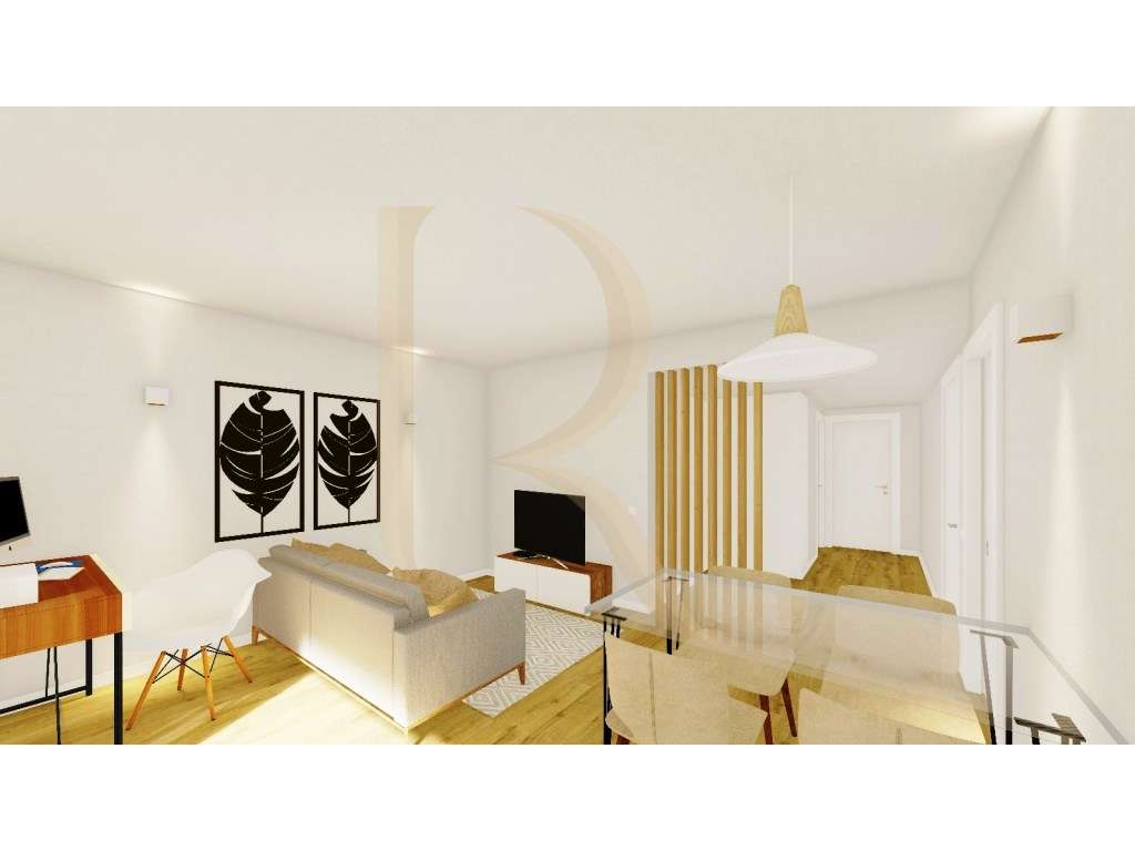 Loja convertida em apartamento T1 com logradouro na Quinta do Conde - Grande imagem: 3/18