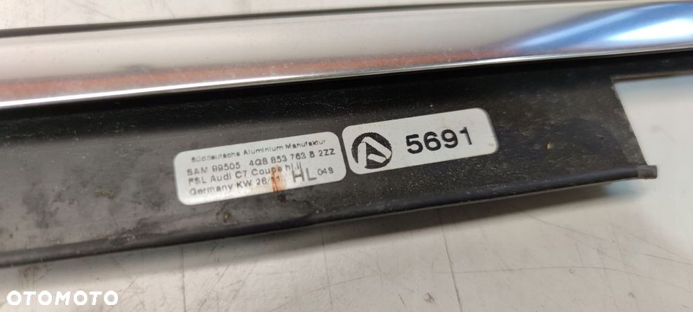 LISTWA CHROM DRZWI LEWY TYŁ AUDI A7 4G8853763B - 2
