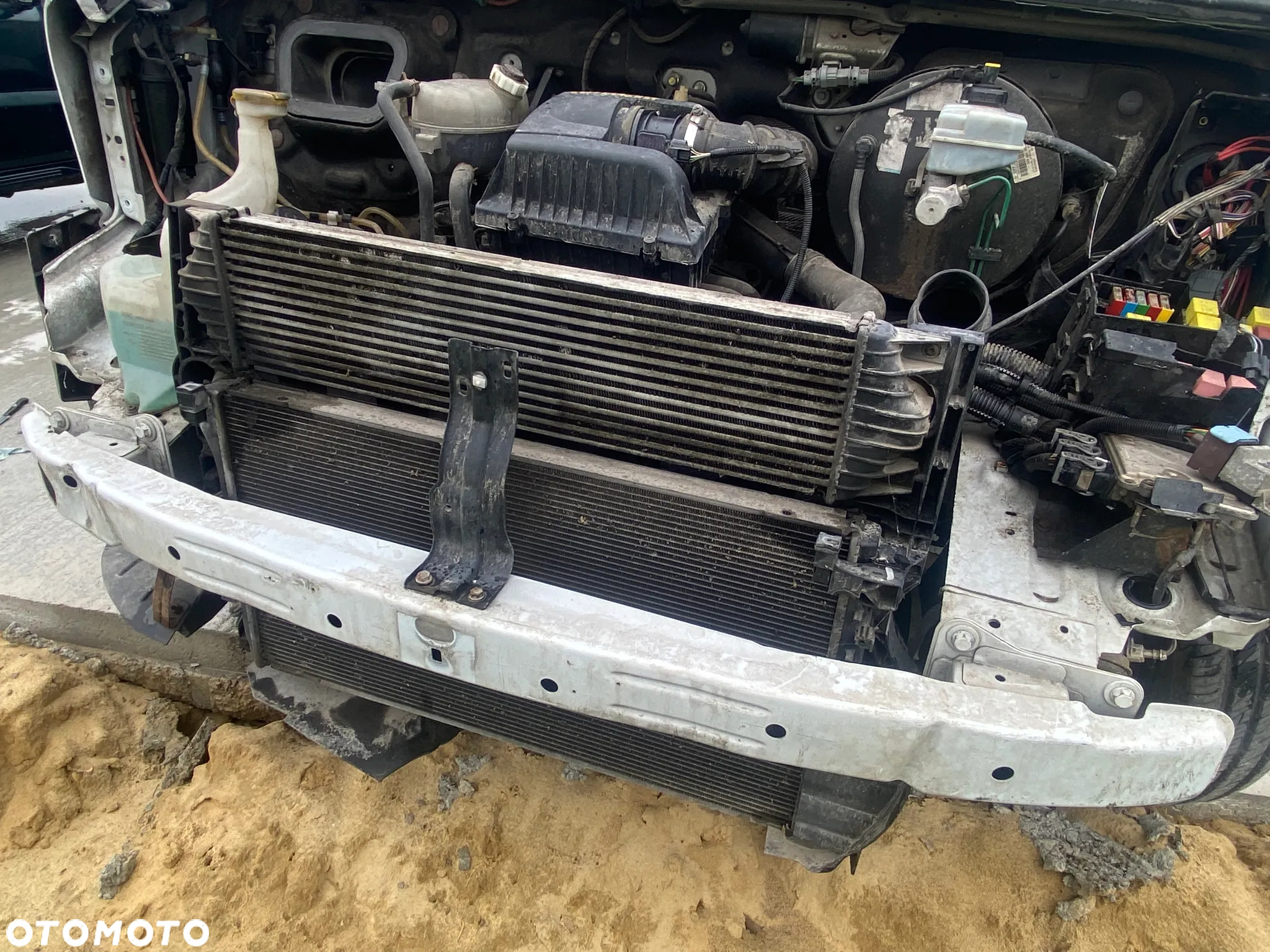 Renault MASTER II LIFT 2003- Opel MOVANO Chłodnica Komplet pas Chłodnic wody intercooler wentylator - 3