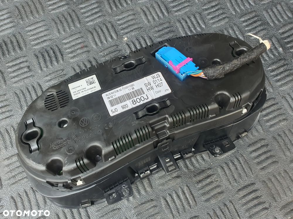 SKODA FABIA II 1.6TDI 10-14 LIFT ZEGARY LICZNIK 5J0920800J EUROPA - 2