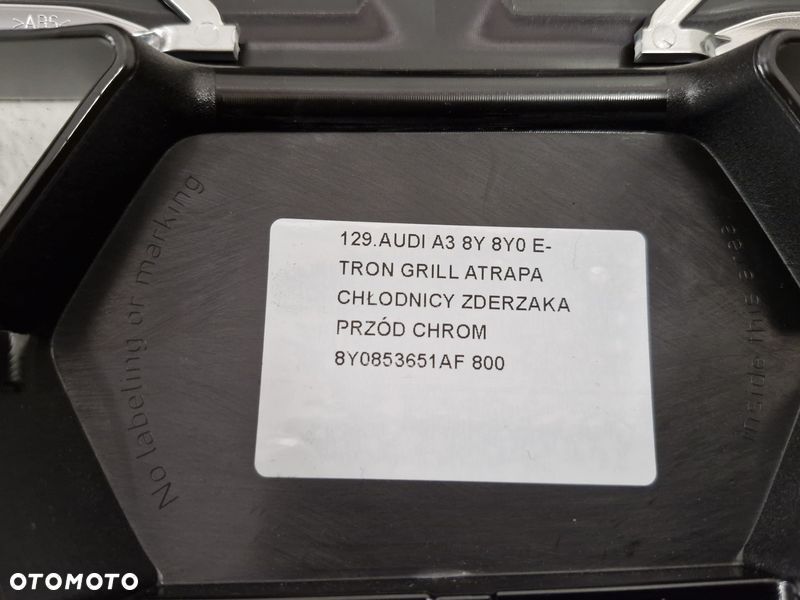 AUDI A3 8Y 8Y0 E-TRON GRILL ATRAPA CHŁODNICY ZDERZAKA PRZÓD CHROM 8Y0853651AF - 10