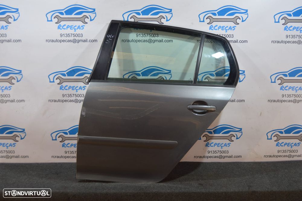 PORTA TRASEIRA TRÁS ESQUERDA VW VOLKSWAGEN GOLF V 5 MK5 1K 1K1 FECHO ELEVADOR MOTOR PUXADOR VIDRO - 1