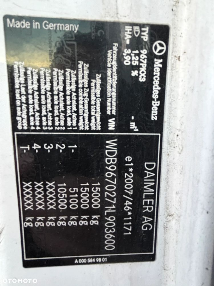 Mercedes-Benz ATEGO 1524  EURO 6 (1527, 1530) kontener z windą , kabina przeedłużana  z łóżkiem składanym - 14