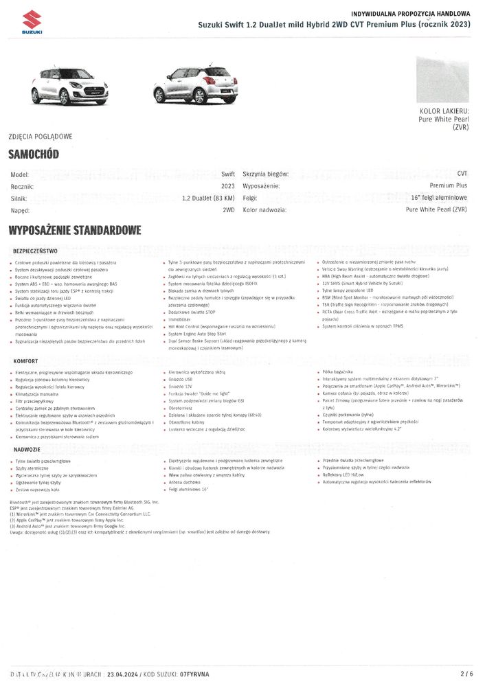 Suzuki Swift 1.2 Dualjet SHVS Premium Plus CVT - 19