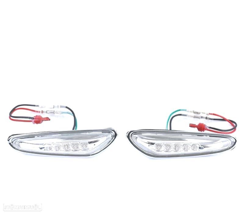 PISCAS LATERAIS BMW E46 01-05 LATERALES LED CROMADO - 3