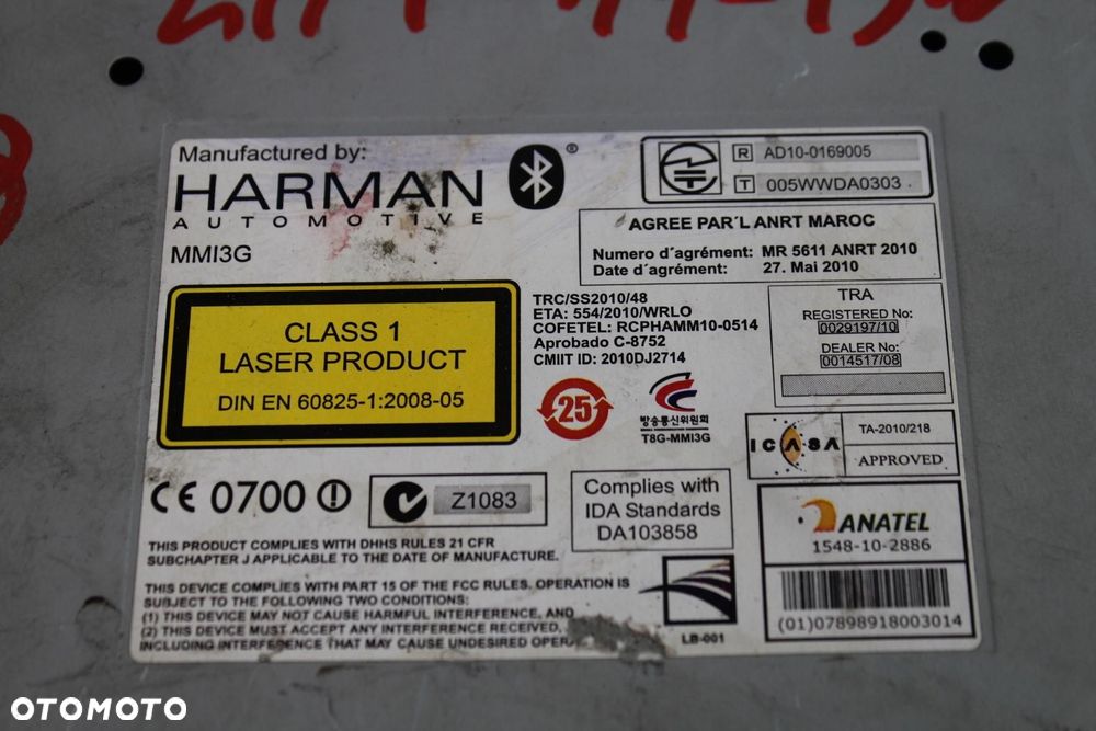 RADIO ORYGINALNE CD AUDI A4 S4 B8 11-15R LIFT - 5