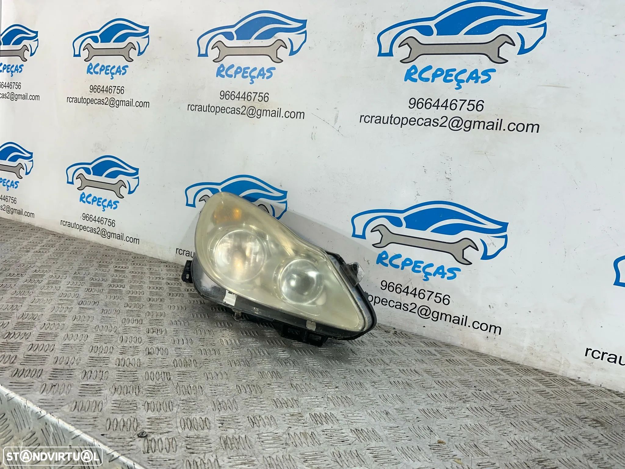 .Otica Farol Direita Original Halogénio 13186384 Valeo GM Opel Corsa D 2006 - 2010 - 1