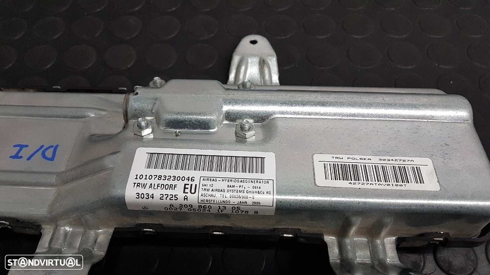 AIRBAG DA PORTA DIANTEIRA ESQUERDA MERCEDES CLASE CLK (W209) COUPE 270 CDI (209.... - 8