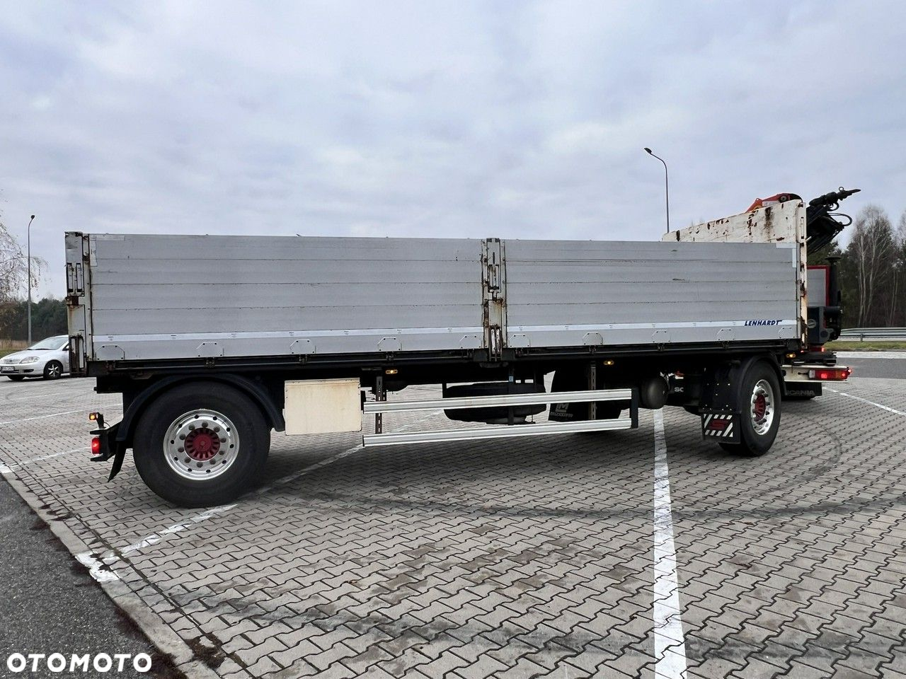 Scania s730 zestaw z przyczepa 2017/18 v8 palfinger dźwig z hds 6x2/4 - 29