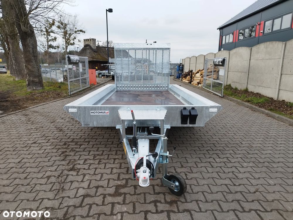 Wiola Przyczepa Wiola B3540 MAX TRAP 390x188 3 osie DMC 3500kg mocna spawana rama minikoparka walec - 9