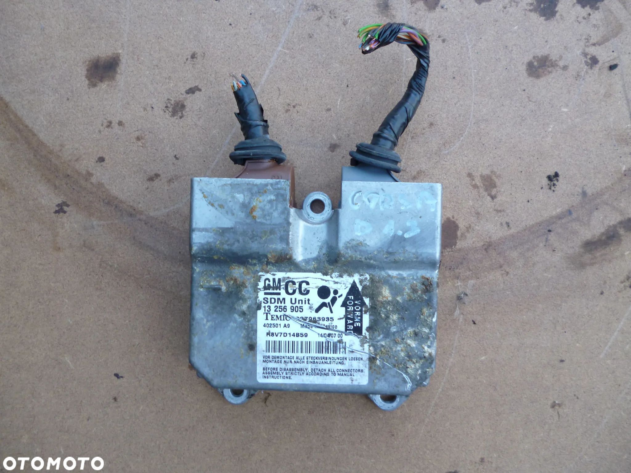 OPEL CORSA D MODUŁ AIR BAG SENSOR PODUSZEK - 1