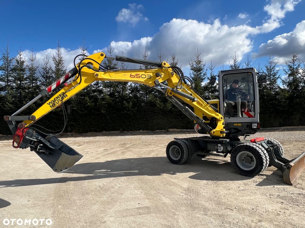 Wacker Neuson Koparka Kołowa 6 TON Wacker NEUSON 6503 -2 Pług Ramię Long 3 Łamane POWERTILT Lenhoff Klimatyzacja łyżki przedsiębierne MS03 6503 ew65 wiertnica łuparka widły grabie - 4