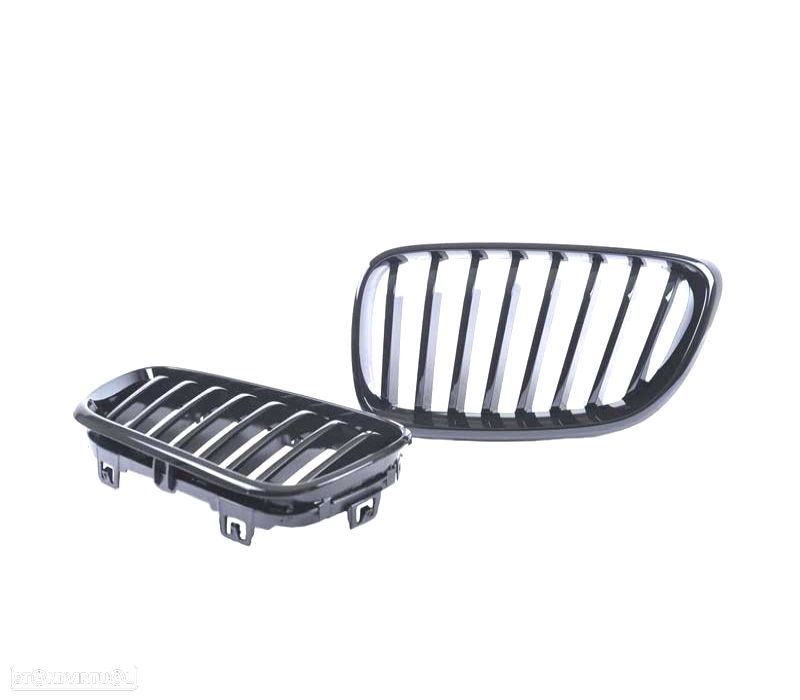 GRELHA FRONTAL BMW F22 F23 LOOK M PRETO BRILHANTE - 2