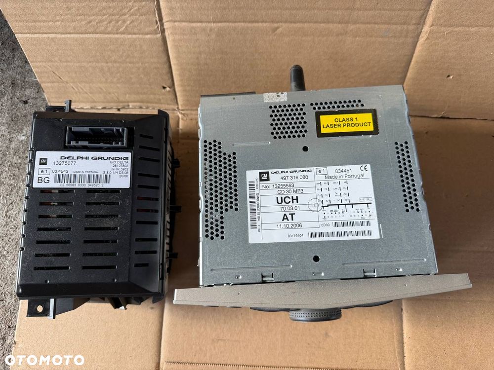 Radio CD30 wyświetlacz 13275077 GID klimatronic PIN AUX - 2