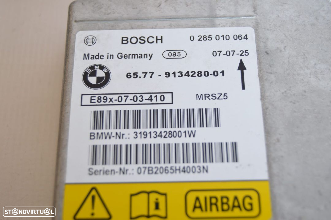 CENTRALINA ECU AIRBAG COMANDO UNIDADE CONTROLO 9134280 913428001 BMW SERIE 1 E87 E81 E82 E92 E90 E91 - 5