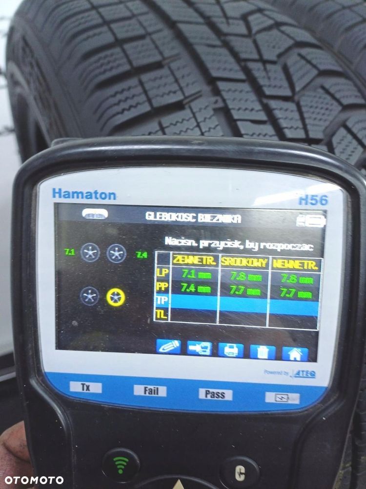 2x 215/55R17 hankook opony zimowe 7mm 52142 - 8