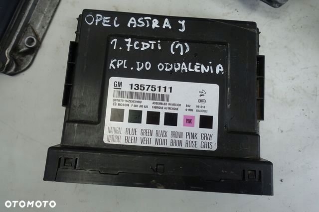 Opel Astra J IV 1.7 CDTI ZESTAW DO ODPALENIA kpl - 2