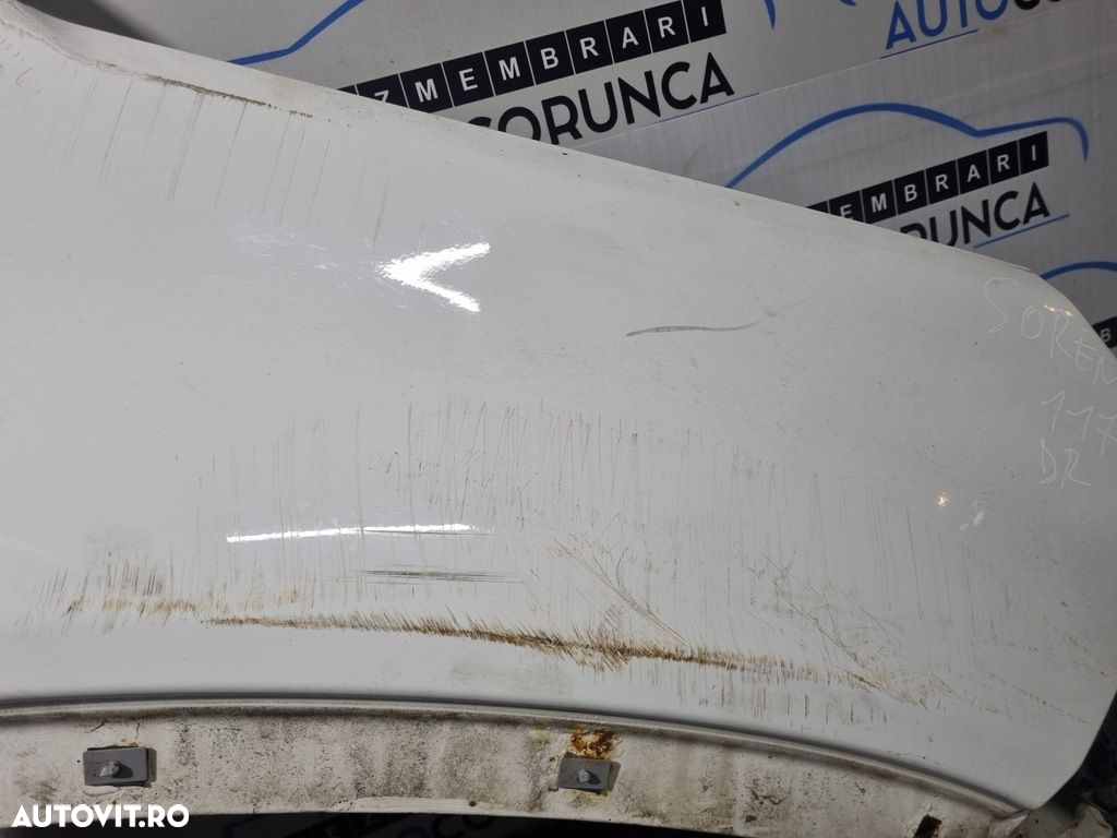 Aripa Dreapta Fata Kia Sorento II Facelift 2012 - 2014 4 Usi ALB (1176) ZGARIAT - 4