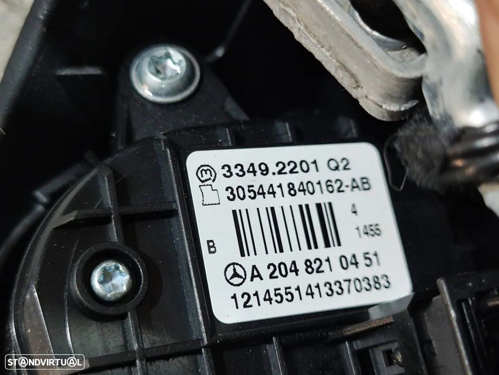 Volante + Airbag Completo em pele Mercedes Benz Class C W204 - Com comandos multifunções - 14