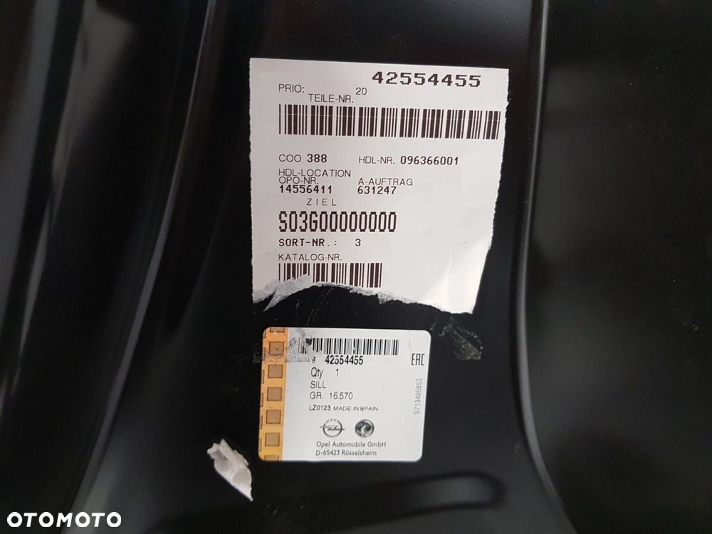 OPEL MOKKA PRÓG PRAWY PRZÓD 12-19 42554455 NOWY - 4