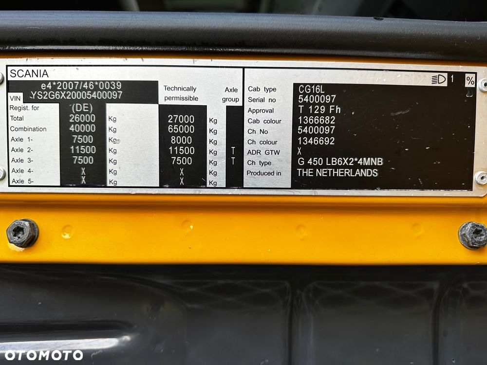 Scania G450 bez EGR 6x2 HDS dźwig Palfinger PK12001l Idealny Stan - 35