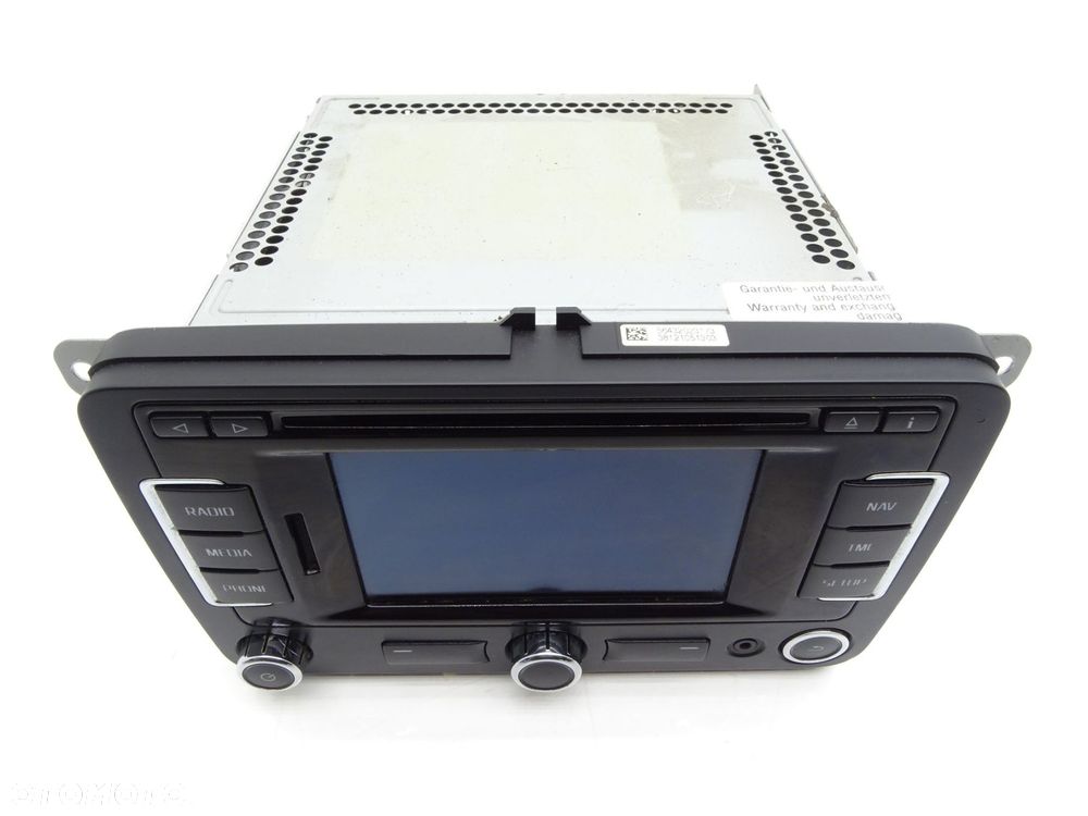 Radio radioodtwarzacz cd ekran wyświetlacz navi 3t0035192n skoda yeti i 5l - 2