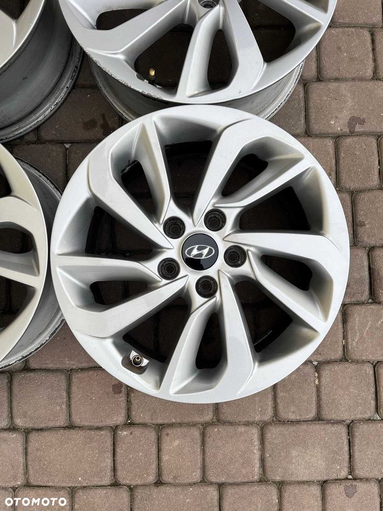 Oryginalne alufelgi Hyundai 5x114,3 17 cali CZUJNIKI Tucson IX35 SANTA - 7