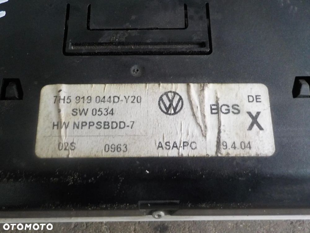 VW T5 PANEL STEROWNIK WEBASTO 7H5919044D - 3