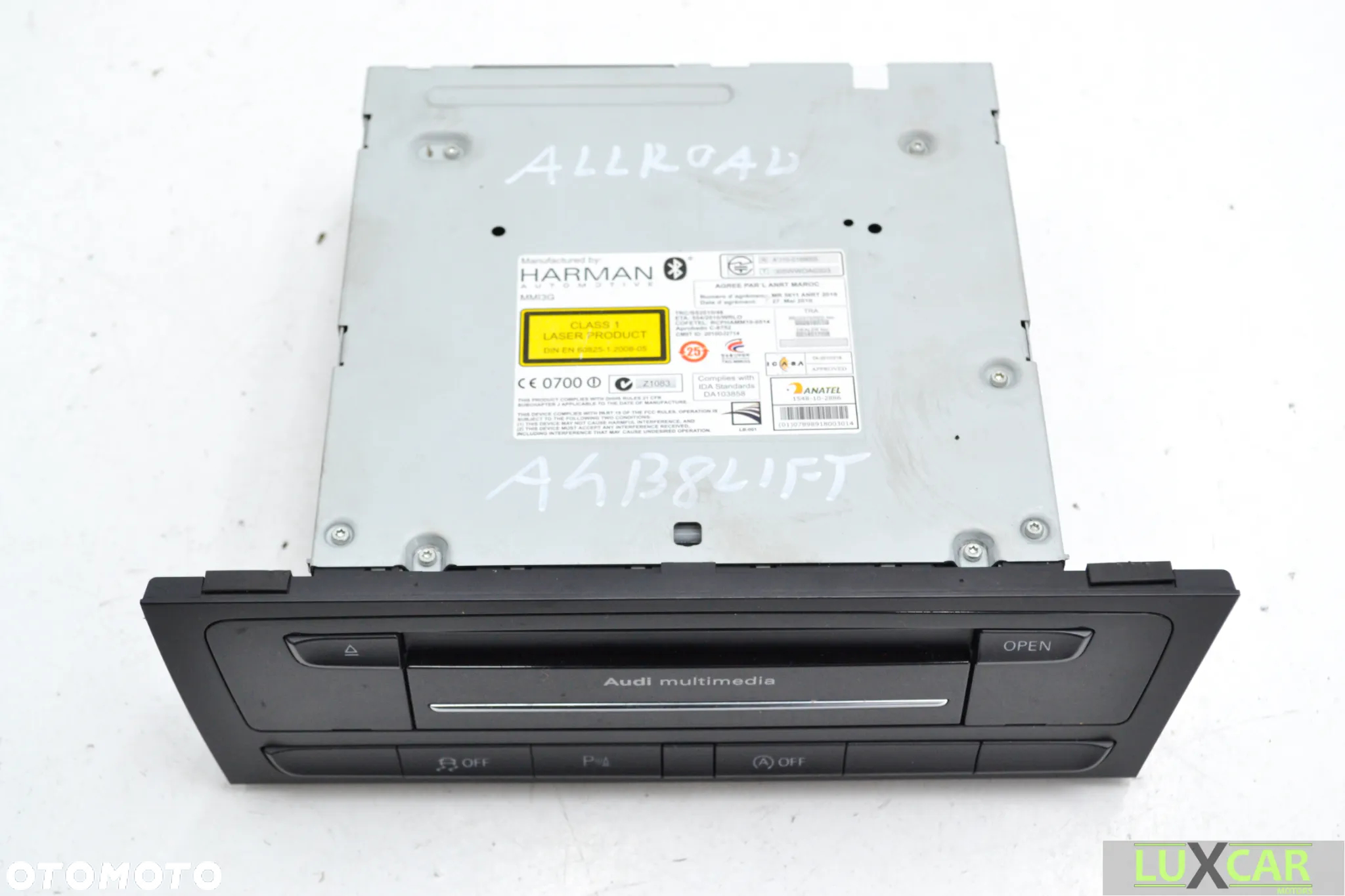 AUDI A4 B8 ALLROAD LIFT RADIO ODTWARZACZ CZYTNIK MMI MULTIMEDIA 8R2035670G GORLICE - 3