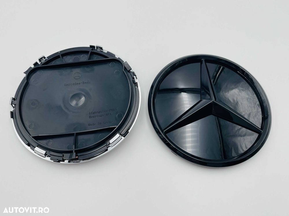 Emblema Compatibila Mercedes grila W205 negru - 3
