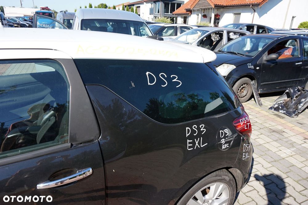 SZYBA KAROSERYJNA TYLNA LEWA BOCZNA DS3 I  CITROEN 2010-2014 - 1