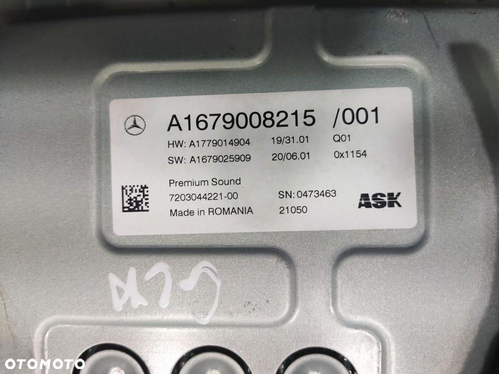 WZMACNIACZ AUDIO BURMESTER MERCEDES GLA H247 2020-2026 A1679008215 - 4