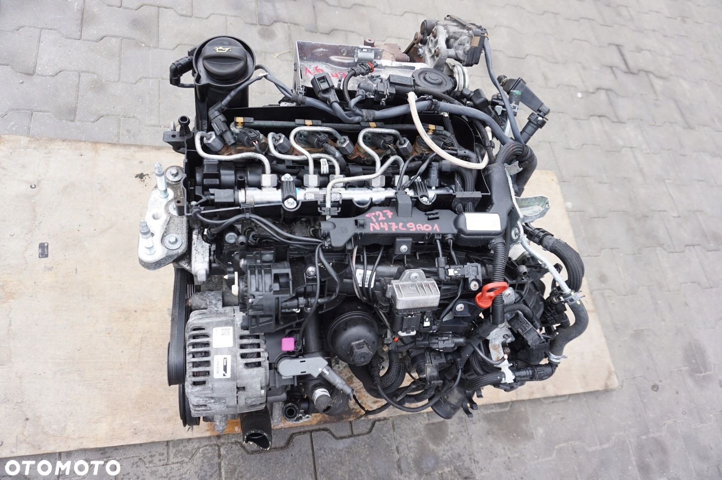 SILNIK N47C9A01 TOYOTA AVENSIS T27 T29 BMW 1.6 D4D 82 TYS KM KOMPLETNY - 9