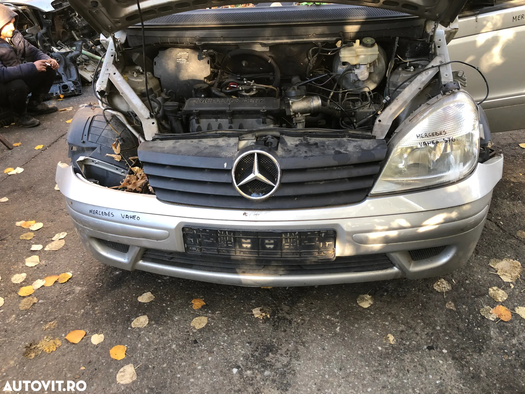 Bara fata Mercedes Benz Vaneo 2004 gri argintiu - 7