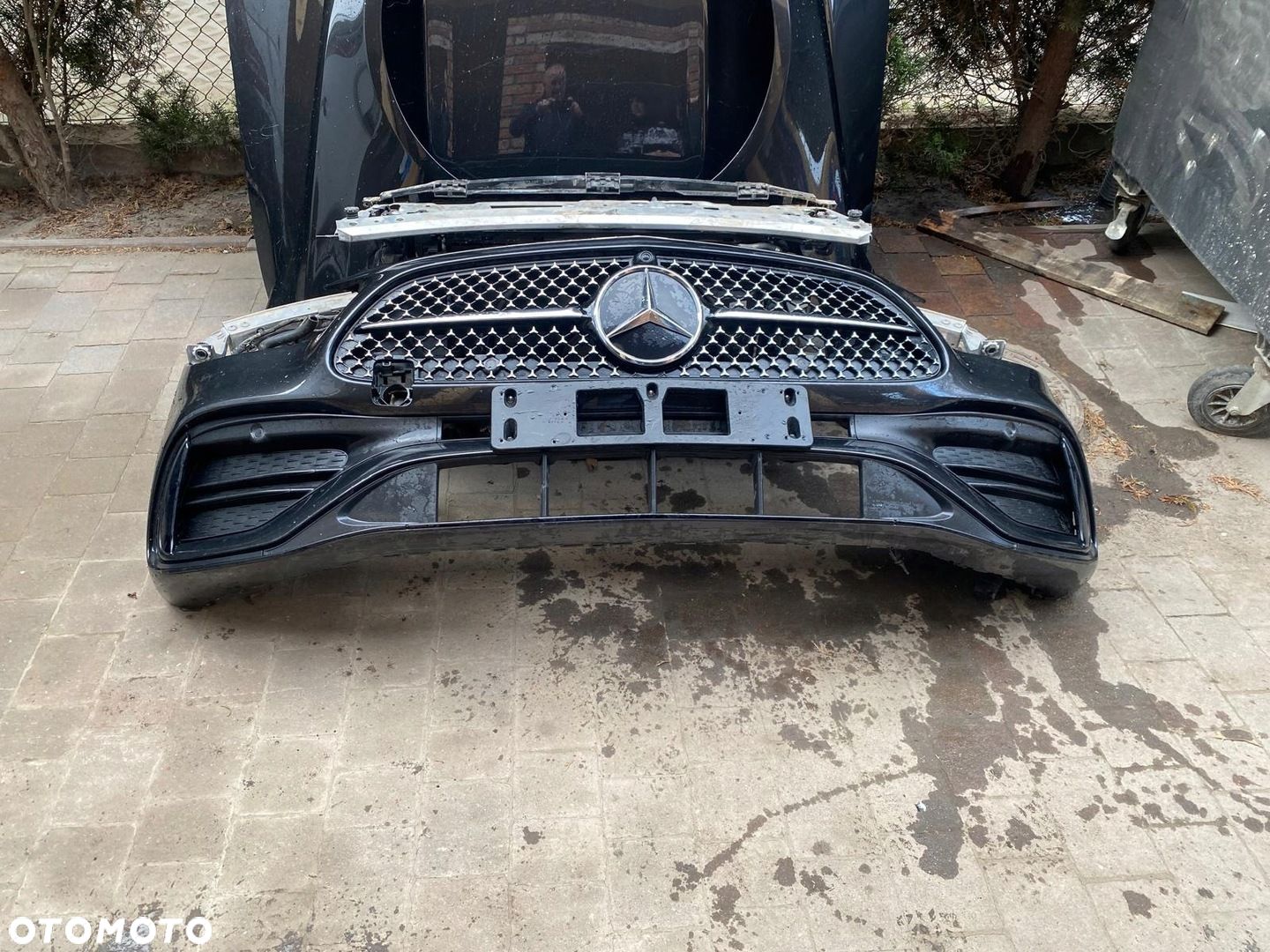 ZDERZAK MASKA LAMPY PAS PRZEDNI CHŁODNICE MERCEDES C KLASA W206 PAKIET AMG - 1