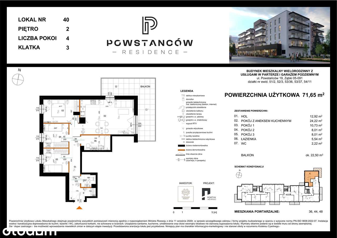 Mieszkanie w nowej inwestycji - centrum Ząbek – M40