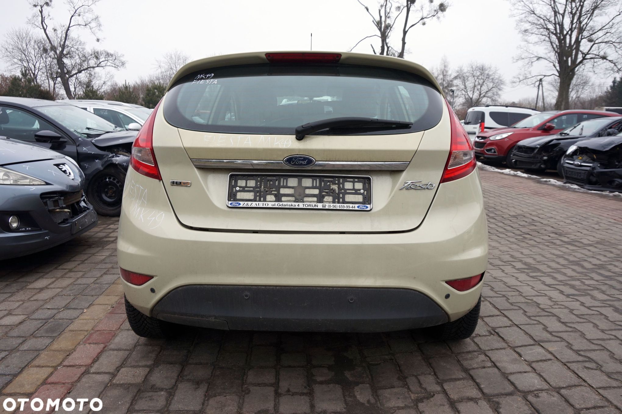ZDERZAK TYLNY PDC FIESTA VI MK6 VII MK7 5D HB 49  SPA FORD 2008-2017 - 1