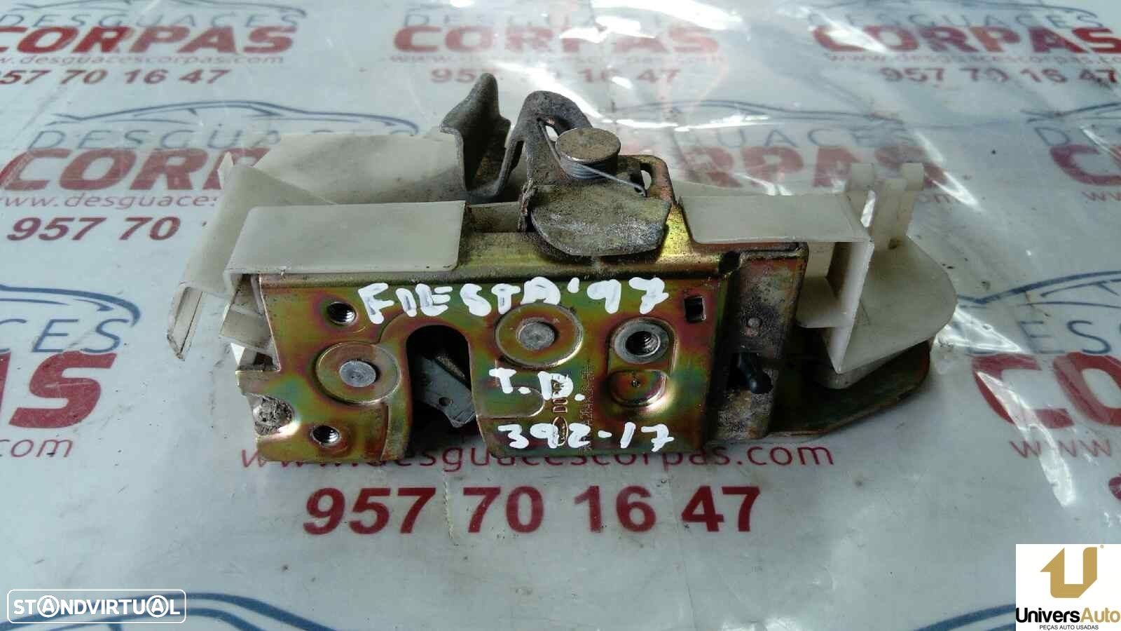 FECHADURA PORTA TRASEIRA DIREITA FORD FIESTA FURGÃO 2002 -96FGA264A26BH - 3