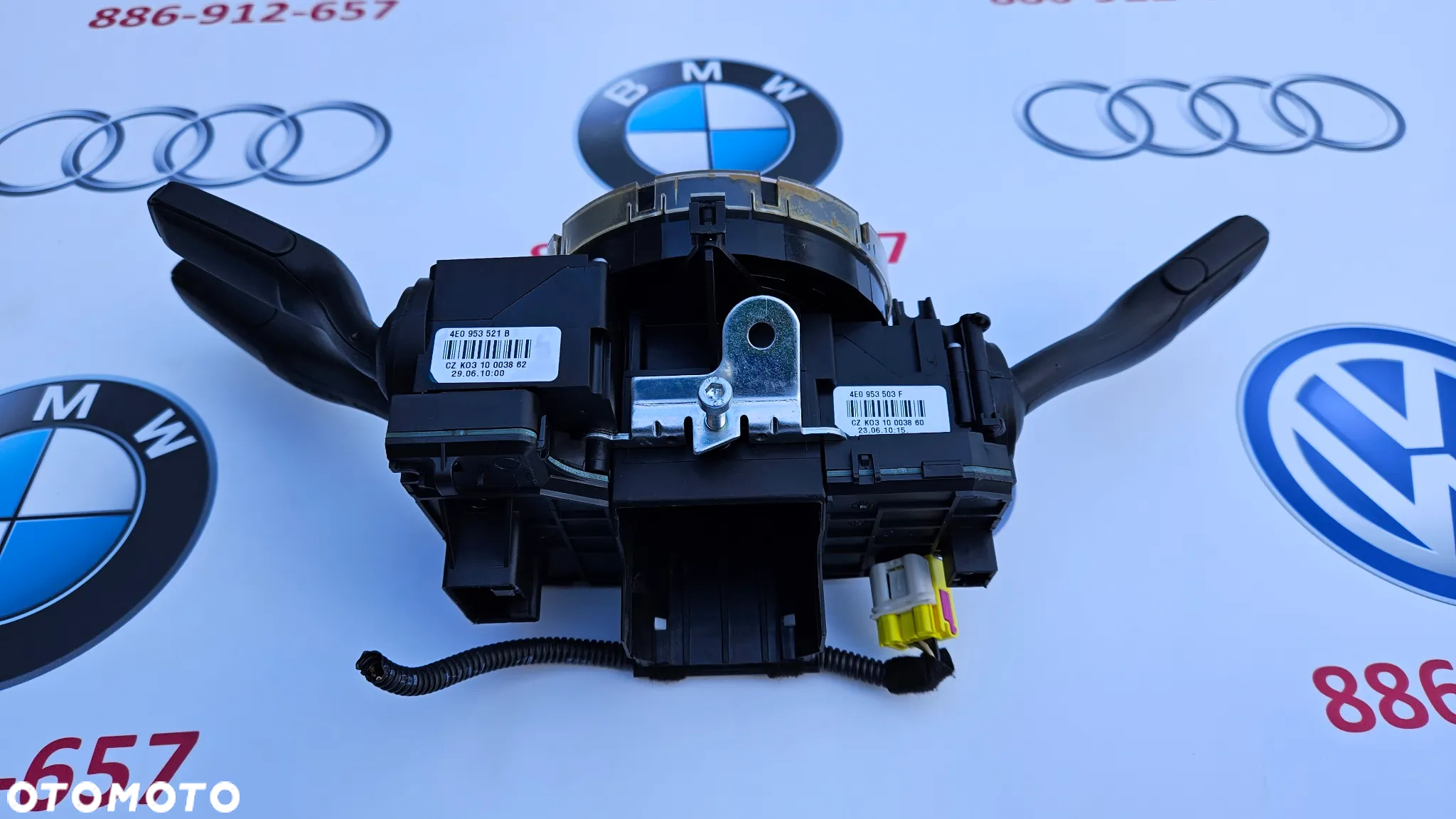 Audi A6 C6 Sedan Lift 2008-2011 Przełącznik zespolony Manetki Pająk Taśma  4E0953541A 4F0953549D - 11