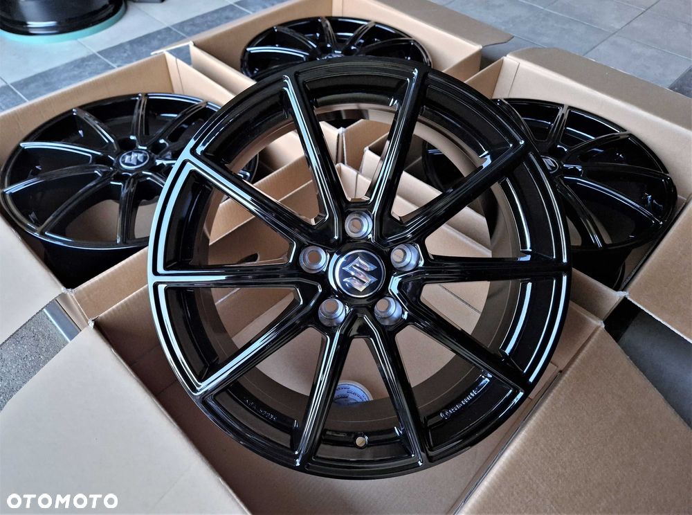 Alufelgi 18 5x114,3 SUZUKI Swace SX4 S-Cross Grand Vitara Hybrid Swift Sport Czarne ! 771# - 2