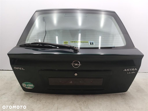 Klapa tył tylna SZYBA WYCIERACZKA Opel Astra II G LAK:46L ZIELONA 5DRZWI