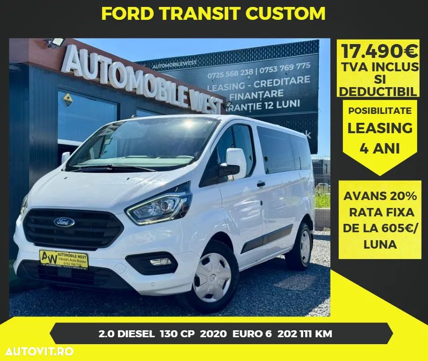 Ford Transit Custom DCIV 320 2.0 EcoBlue 130 CP L2H1 Trend - 1