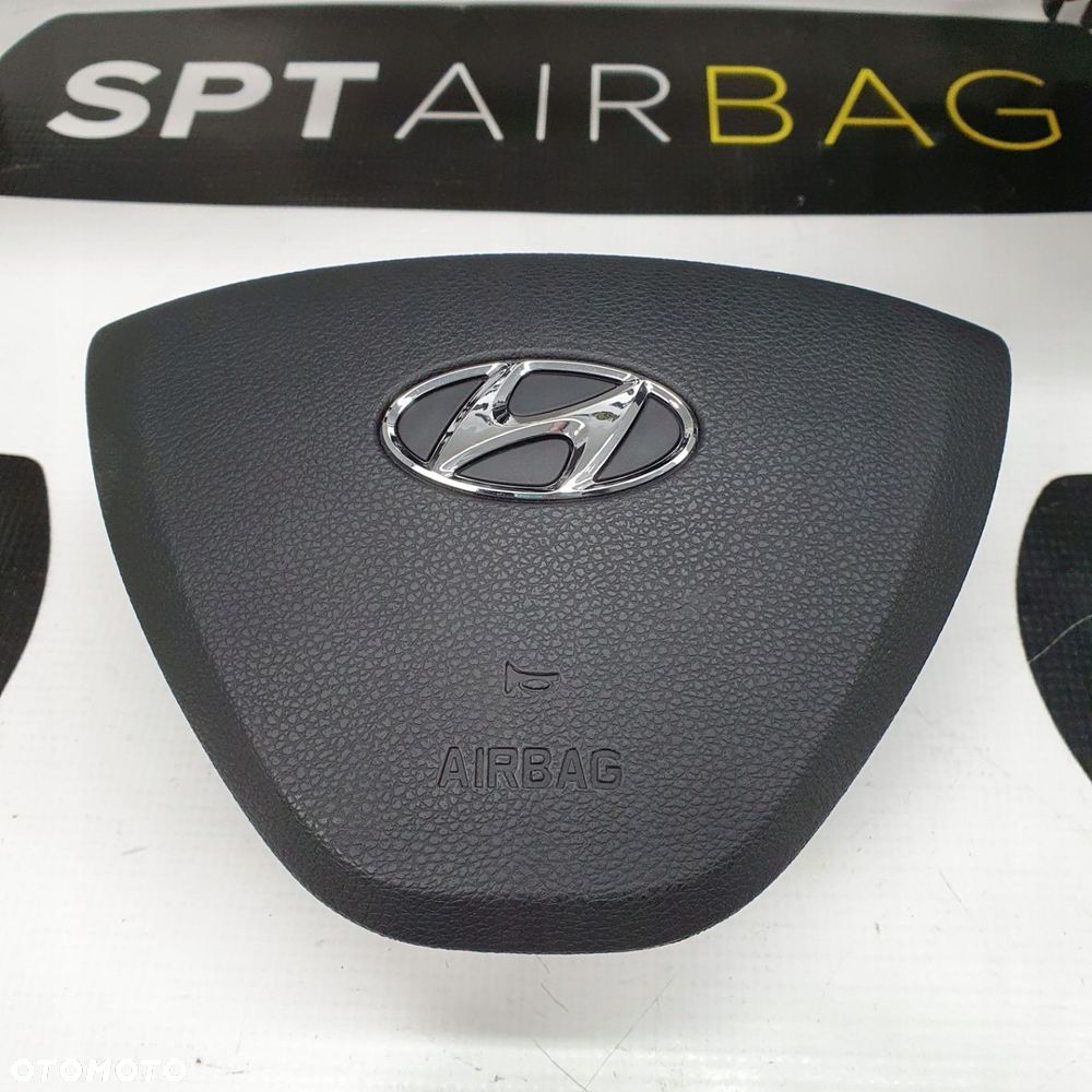 HYUNDAI i10 DESKA ROZDZIELCZA KONSOLA KOKPIT PULPIT PODUSZKI AIRBAG AIR BAG PASY KIT SET - 6